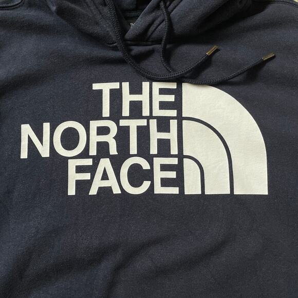 The North Face Half Dome Hoodie | Navy Blue, Fleece-Lined, Pullover, Medium - Picture 2 of 8